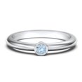 thumbnail image 1 of Classic Bezel Set Birthstone Ring - Blue Topaz (December), 1 of 4