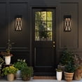 thumbnail image 6 of 14"Modern Outdoor led Wall Sconce with Gold Stainless Steel Interior, 6 of 8