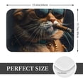 thumbnail image 2 of Honeii Dapper Cat in Sunglasses Pattern Door Mat, Welcome Door Mats Outdoor Indoor, Stain and Fade Resistant, Non-Slip Entry Matfor Bedroom, Bathroom, Kitchen, 2 of 7