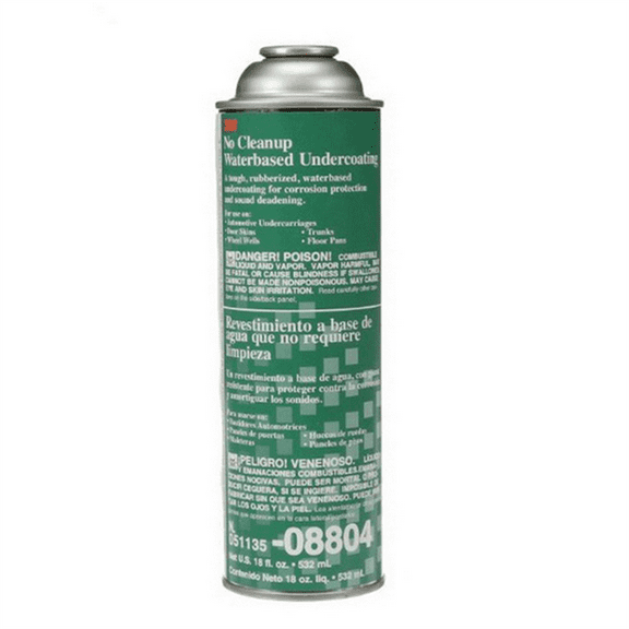 3M 08804 Water Based Undercoating, 22.4 fl-oz Can, Black