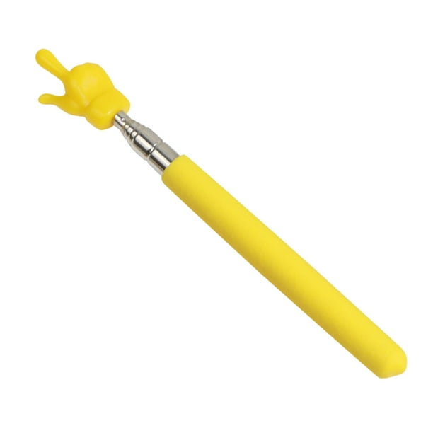 Puntero de mano, accesorios para punteros de aula, material didáctico, decoración multifuncional. Amarillo