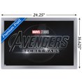 thumbnail image 3 of Marvel Avengers: Secret Wars - Logo Wall Poster, 14.725" x 22.375" Framed, 3 of 6
