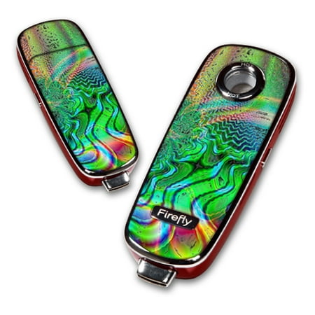 MightySkins Skin For Firefly Vaporizer – Green Distortion | Protective, Durable, and Unique Vinyl Decal wrap cover | Easy To Apply, Remove, and Change Styles | Made in the