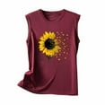 thumbnail image 4 of gbyLJF Tshirt for Women Casual Summer Fitted Womens Tops Womens Summer Tops Casual Loose Fitting Tank Tops, 4 of 4