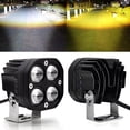 thumbnail image 2 of Car Work Light 4Led Chips 3 Inch 80w 6000k/3000k 8000LM Spotlight Driving Lighting Lamp Motorcycle Modified Parts, 2 of 9