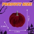 thumbnail image 2 of BESTSKY Pumpkins for Decorating,Mini Plush Display Halloween Pumpkins,Realistic Colorful Pumpkin Fall Kitchen Decor,Red, 2 of 7