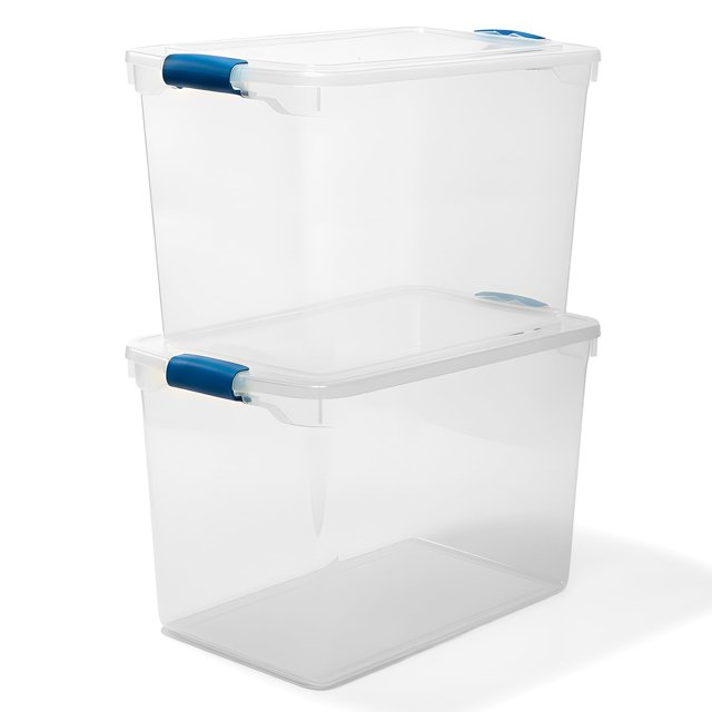 Almacenamiento de plástico 112 cuartos 2 pack multi 28.75 x 16.00 x 18.25 pulgadas