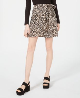 gold leopard print skirt