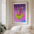 thumbnail image 5 of Space Cowboy - Collage Surrealism Cowboy Pop Art Psychedelic Modern Art Floral Whimsical Oak Framed Wall Art Print 18 x 24 inches, 5 of 12