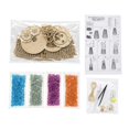 thumbnail image 2 of Diy Lighted Sea Glass Style Lighthouse Kit with Wooden Assembly and Colorful Glass Stones, 1 Set, Multicolor, for Halloween Home Display, Decoration, 2 of 6