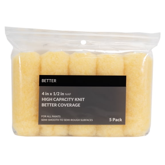 4x1/2 in. BETTER Knit Mini Rollers 5-Pack