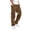 Black, variant on Fathers Day Gifts Mens Sweatpants Casual Waist Color Sports Hat Multi Woven Pocket Foot Rope Solid Pants Street Cargo Tie