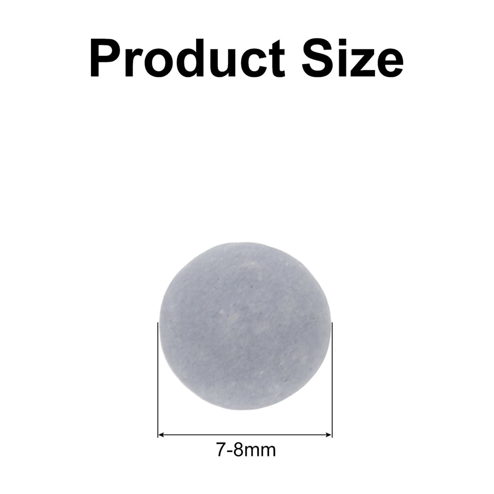 Unique Bargains 3Pcs Replacement Shower Head Bead for Filter 7-8mm Grey