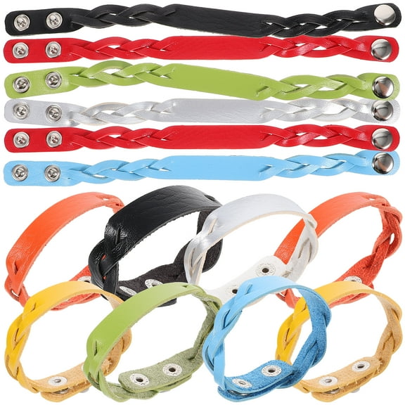 BESTYASH Blank Dome Bracelet Wearable Accessory Blue 14-Pcs