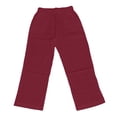thumbnail image 6 of Aihuaihua Cotton Linen Pants Women Elastic High Waisted Straight Leg Lounge Pants Casual Slacks Summer Trousers with Pockets Watermelon Red L, 6 of 6