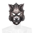 thumbnail image 2 of Máscara de cosplay con forma de lobo para Halloween, carnaval y pascua para adultos, 2 of 3