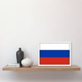 thumbnail image 2 of Russian Federation National Flag Patriotic Vexillology World Flags Country Region Poster Artwork Framed Wall Art Print A4, 2 of 4