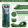thumbnail image 2 of Portable Inflatable Camping Mattress with Pillow, Foot Pump - Ultra Light Blue, 2 of 5