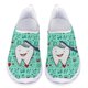 thumbnail image 1 of Mocasines con estampado de dientes de dibujos animados para mujer, zapatillas de deporte de malla con protección de íconos médicos y estampado de dientes, zapatos protectores y versátiles para caminar, 1 of 5