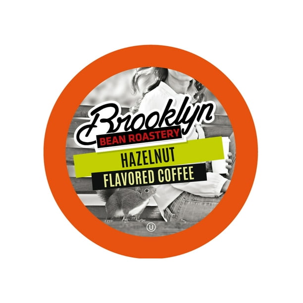 Brooklyn Bean Roastery Hazelnut KCup Coffee Pods, 40 Count