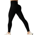 thumbnail image 2 of YOZGXEG Yoga Pants Women Anti Cellulite Leggings Women High Waisted Slim Fit Lightweight Workout Elastic Pants Black Xs-Xl, 2 of 4