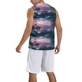 thumbnail image 5 of Easygdp lighthouse Waves Torrential Rain Men's Mesh Basketball Jersey Quick Drying Sleeveless Shirts Fitted Muscle Tank Tops Sport Round Neck T-Shirt - Medium, 5 of 9