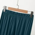 thumbnail image 5 of JGGSPWM Women's Wide Leg Modal Soft Pajamas Pants Comfy Elastic Waist Loose Knee Lenght Pjs Bottom Lounge Sleepwear Green XL, 5 of 5