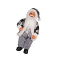 thumbnail image 4 of Muñeco de Papá Noel, adorno de escritorio, obra de arte decorativa, artesanía creativa, gabinete, decoración navideña, decoración navideña para hotel, negro, 4 of 8