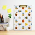 thumbnail image 6 of FMSHPON Bee Honey Clipboard Hardboard Wood Nursing Clip Board and Pull for Standard A4 Letter 13x9 inches, 6 of 8