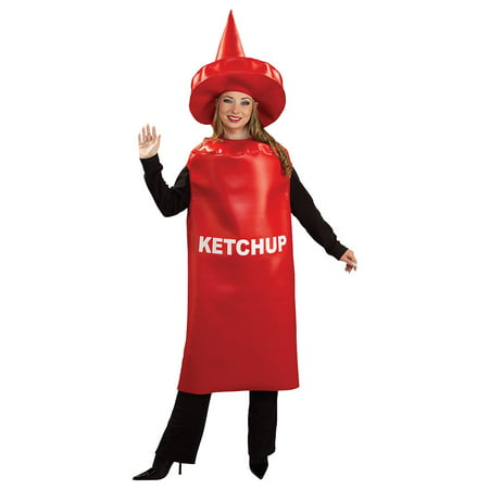 Adult Ketchup Bottle Halloween Costume