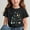 Black, variant on Frwgonr T-Shirts for Teen Girls Short Sleeve Girls Casual Shirts Graphic Tops Back of School Clothes Black, Size 3-15 Years