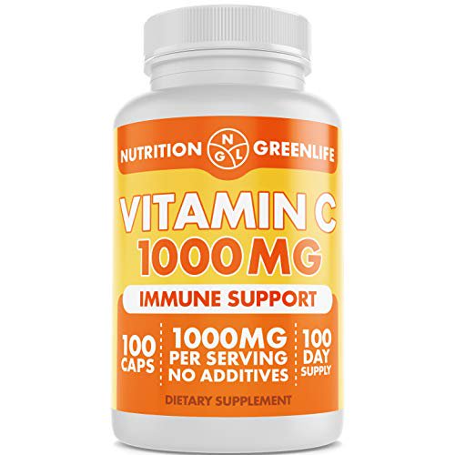 Vitamin C 1000 mg Pure Immune System Support Antioxidant Protection