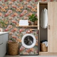 thumbnail image 4 of Vintage Floral Contact Paper Peel and Stick Wallpaper Soft Pastel Art Print Gentle Light Shabby Edges 17.7in x 9.8ft Self Adhesive Removable Wall Paper for Nursery Bedroom Cabinets Drawers, 4 of 8