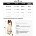 thumbnail image 6 of Women's 2024 Summer Spaghetti Straps Sleeveless Backless Sundress Flowy Smocked Lace Swing A Line Midi Dress, 6 of 6