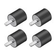 thumbnail image 1 of Unique Bargains M4 Rubber Vibration and Shock Absorption Mount w Thread Stud, 0.59' x 0.59',4pcs, 1 of 3