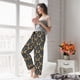 thumbnail image 5 of Balery Flower Butterfly Pantalones de pijama para mujer, pijamas ultraligeros, pantalones de estar por casa-Small, 5 of 6