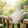 thumbnail image 4 of Garden Chicken Fence Decor Ornament, Farmyard Hen Fence Peeker Garden Decoration Outdoor Yard Fence Art, Decorative Chicken Fence Figurine Display for Garden Patio Balcony Yard Decor, 4 of 6