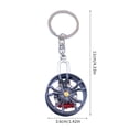 thumbnail image 3 of Rotating Car Wheel Rims Keychain Handmade Zincs Alloy Automotive Tire Key Chain Decoration for Auto Enthusiasts, 3 of 9