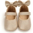 thumbnail image 3 of Infant Baby Girls Mary Jane Flats Non-Slip Rubber Sole Newborn Princess Dress Shoes Toddler First Walkers Sneaker Shoes, 3 of 7