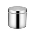 thumbnail image 1 of Tarro de almacenamiento de alimentos sellado de acero inoxidable 304, contenedor portátil para granos de té y café, fácil para viajar al aire libre y acampar-12cm, 1 of 5