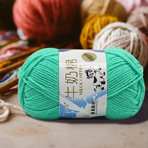 Clearance Under $0.99 Cotton Knitting Yarn for DIY Scarf Sweater and Crochet Projects Soft and Skin-Friendly 50g Ball