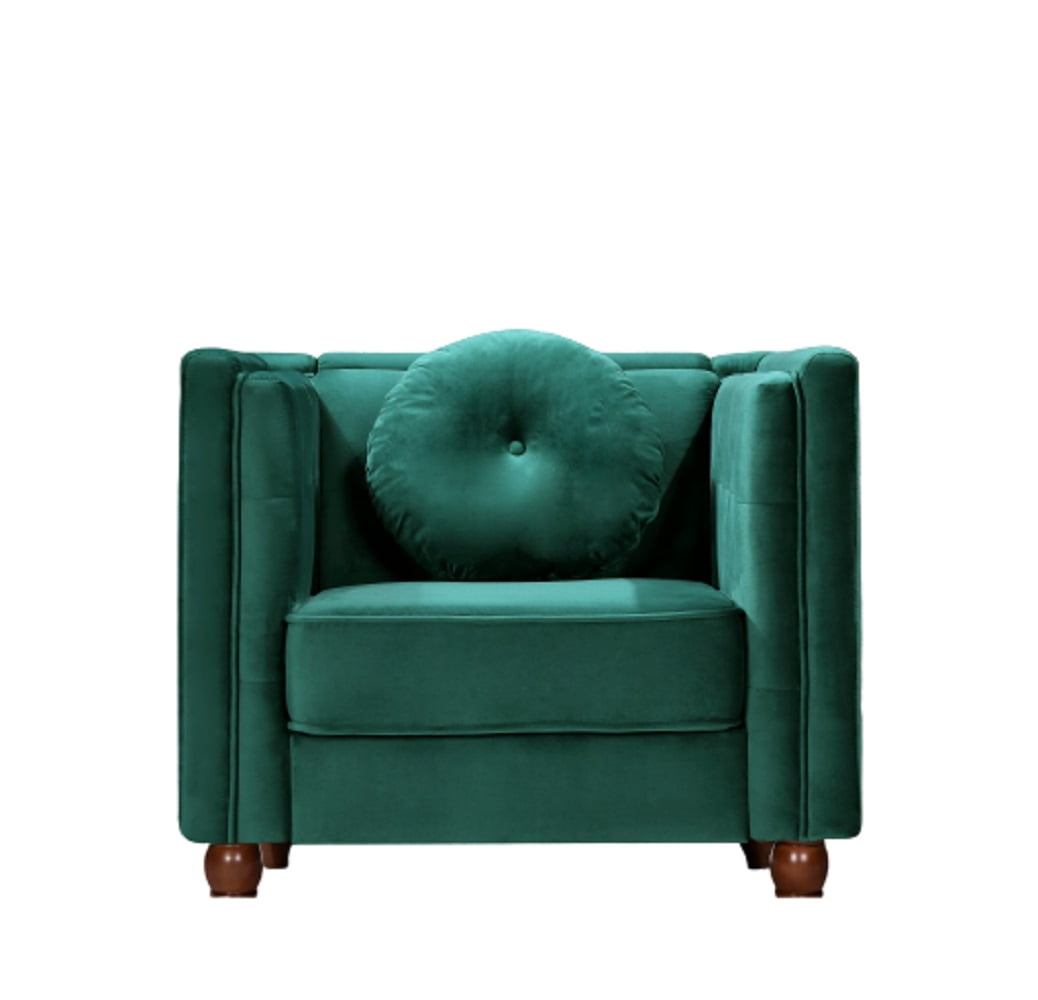 Evendale 35" Wide Tufted Velvet Armchair