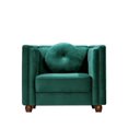 thumbnail image 3 of Evendale 35" Wide Tufted Velvet Armchair, 3 of 5