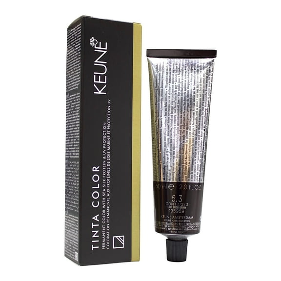 Keune Tinta Color 5.3 Permanent Color Light Golden Brown 2 Oz