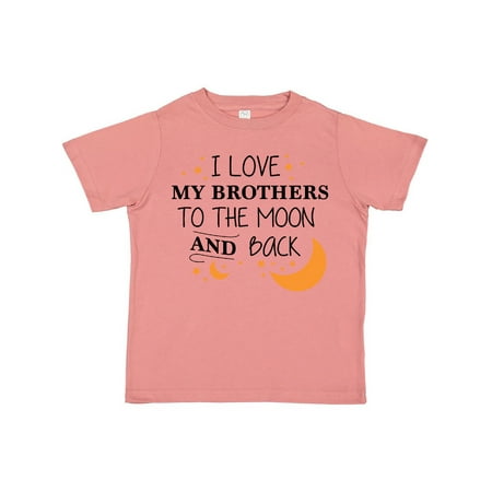 

Inktastic I Love My Brothers To The Moon and Back Gift Toddler Boy or Toddler Girl T-Shirt
