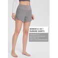 thumbnail image 6 of BALEAF Women's 2 in 1 Running Athletic Shorts Lightweight Quick-Dry Workout Gym Yoga Shorts with Pockets Grey XL, 6 of 8