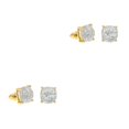 thumbnail image 4 of Sonducket Colgante de tuerca con purpurina, accesorios populares, pendientes de fiesta de aleación cuadrada brillante, pendiente sencillo, empresa de Transparente 2piezas Sonducket CBP304858, 4 of 5