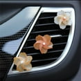 thumbnail image 6 of Summercome Cherry Flower Vent Clip, Air Conditioning Outlet Clip, Mini Windmill Car Air Freshener Clip, Charm Floral Car Inter Decor Accessories, Ideal Gift for Women (3 Pcs Brown), 6 of 7