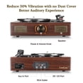 thumbnail image 4 of LuguLake Vinyl Record Player Turntable with Stereo 3-Speed and RCA Output Amplifier, Vintage Phonograph with Retro Wooden Finish, 4 of 10