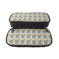 thumbnail image 5 of Picia Sea Turtle Pattern Large Capacity PU Leather Pencil Case Organizer Pen Marker Holder Double Zipper Storage Bag Big Pencil Pouch for College Office, 5 of 6